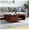 Image de Table basse chêne marron 90x60x35 cm bois d ingénierie