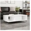 Image de Table basse blanc 104x60x35 cm bois d'ingénierie827084