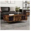 Image de Table basse chêne fumé 104x60x35 cm bois d'ingénierie827089