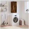 Image de Armoire murale chêne fumé 34,5x34x90 cm