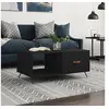 Image de Table basse noir 90x50x40 cm bois d'ingénierie829181