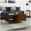 Image de Table basse chêne marron 90x50x40 cm bois d'ingénierie829187