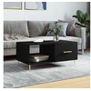 Image de Table basse noir 90x50x40 cm bois d ingénierie