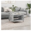 Image de Table Basse, Table d'Appoint avec Pieds, Bout de Canapé avec Rangement, Meuble de Salle de Séjour, Moderne, Gris Béton Bois d'Ingénierie