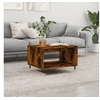 Image de Table Basse, Table d'Appoint avec Pieds, Bout de Canapé avec Rangement, Meuble de Salle de Séjour, Moderne, Chêne Fumé Bois d'Ingénierie