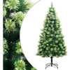 Image de Sapin de Noël artificiel à charnières avec support 180 cm 356738