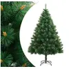 Image de Sapin de Noël Artificiel à Charnières avec Support, Arbre de Noël avec Pointes, Décoration de Fête Intérieur Extérieur, Moderne, 150 cm