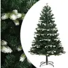 Image de Sapin de Noël artificiel à charnières avec neige floquée 240 cm 356759