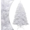 Image de Sapin de Noël Artificiel à Charnières avec Neige Floquée, Arbre de Noël avec Support, Décoration de Fête Intérieur Extérieur, Moderne, 240 cm 356776
