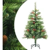 Image de Sapin de Noël artificiel avec pommes de pin et baies 150 cm