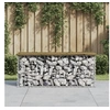 Image de Banc de jardin design gabion 103x31,5x42cm bois de pin imprégné, siège de jardin, banc de parc, banc de pique-nique 834352