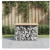 Image de Banc de jardin design de gabion 63x44x42 cm bois massif de pin 834353