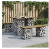 Image de Tuinbank schanskorfontwerp 100x70x72 cm geïmpregneerd hout834364