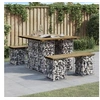 Image de Tuinbank schanskorfontwerp 100x102x72 cm geïmpregneerd hout834373