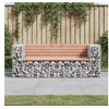 Image de Banc de jardin design gabion 184x71x65,5 cm bois massif douglas 3196237