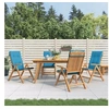 Image de Lot de 4 Chaises de Jardin Inclinables avec Coussins, Sièges de Terrasse, Chaises de Balcon, Meubles de Patio 3196467