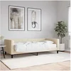 Image de Slaapbank met matras 90x200 cm stof cràmekleurig3196564