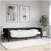 Image de Slaapbank met matras 90x190 cm stof zwart3196572