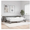 Image de Slaapbank onderschuifbed matrassen 90x190 cm stof donkergroen3196607