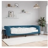 Image de Slaapbank met matras 80x200 cm fluweel blauw3196659
