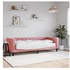 Image de Slaapbank met matras 80x200 cm fluweel roze3196663