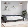 Image de Lit de Jour avec Matelas, Canapé-lit, Lit d'Invité, Meuble de Chambre à Coucher Salle de Séjour, Moderne, Gris Foncé 3196675