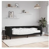 Image de Slaapbank met matras 90x190 cm fluweel zwart3196682