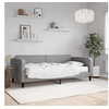 Image de Slaapbank met matras 90x200 cm stof lichtgrijs3196798