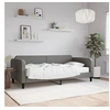 Image de Slaapbank met matras 90x200 cm stof donkergrijs3196799