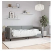 Image de Lit 213 x 100 x 75 cm en tissu sommier a lattes de couleur
