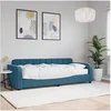 Image de Slaapbank met matras 80x200 cm fluweel blauw3196897