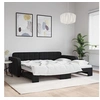 Image de Slaapbank met onderschuifbed 90x200 cm fluweel zwart3196933