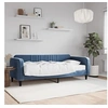 Image de Slaapbank met matras 90x200 cm fluweel blauw3197038