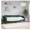 Image de Slaapbank met matras 90x200 cm fluweel donkergroen3197041