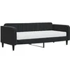 Image de Lit 223 x 100 x 75 cm en velours sommier a lattes de couleur