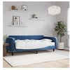 Image de Slaapbank met matras 100x200 cm fluweel blauw3197045