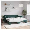 Image de Lit de jour avec lit gigogne vert foncé 90x200 cm velours 3197065