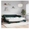 Image de Slaapbank met onderschuifbed 100x200 cm fluweel donkergroen3197072