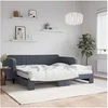 Image de Lit de Jour avec Lit Gigogne et Matelas, Canapé-lit, Lit d'Invité, Meuble de Chambre à Coucher Salle de Séjour, 3197101