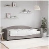 Image de Slaapbank met matras 90x200 cm stof taupe3197173