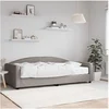 Image de Slaapbank met matras 100x200 cm stof taupe3197178