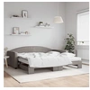 Image de Slaapbank met onderschuifbed en matrassen 100x200 cm stof taupe3197214