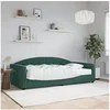 Image de Slaapbank met matras 100x200 cm fluweel donkergroen3197286