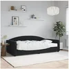 Image de Slaapbank met matras 100x200 cm fluweel zwart3197288