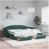 Image de Lit gigogne 222 x 192.5 x 75 cm en contreplaque sans sommier de couleur