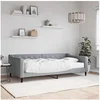 Image de Lit 223 x 110 x 67 cm en tissu sommier a lattes de couleur