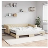 Image de Slaapbank met onderschuifbed 100x200 cm stof cràmekleurig3197435