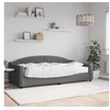 Image de Slaapbank met matras 100x200 cm stof donkergrijs3197518