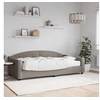 Image de Slaapbank met matras 100x200 cm stof taupe3197520