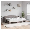 Image de Slaapbank met onderschuifbed 80x200 cm stof taupe3197528